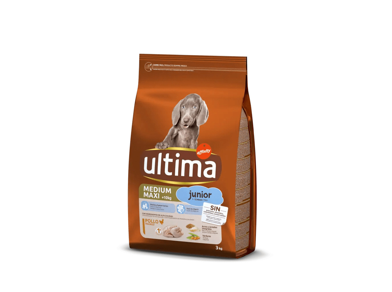 RAÇÃO PARA CÃO ULTIMA JÚNIOR 3KG
