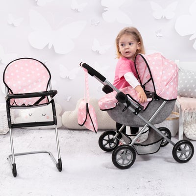 Bayer Design Dukkevogn Cosy Sett, Soft Pink