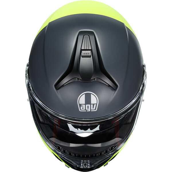 AGV - Casque Tourmodular Balance Noir Mat / Jaune fluo / Gris