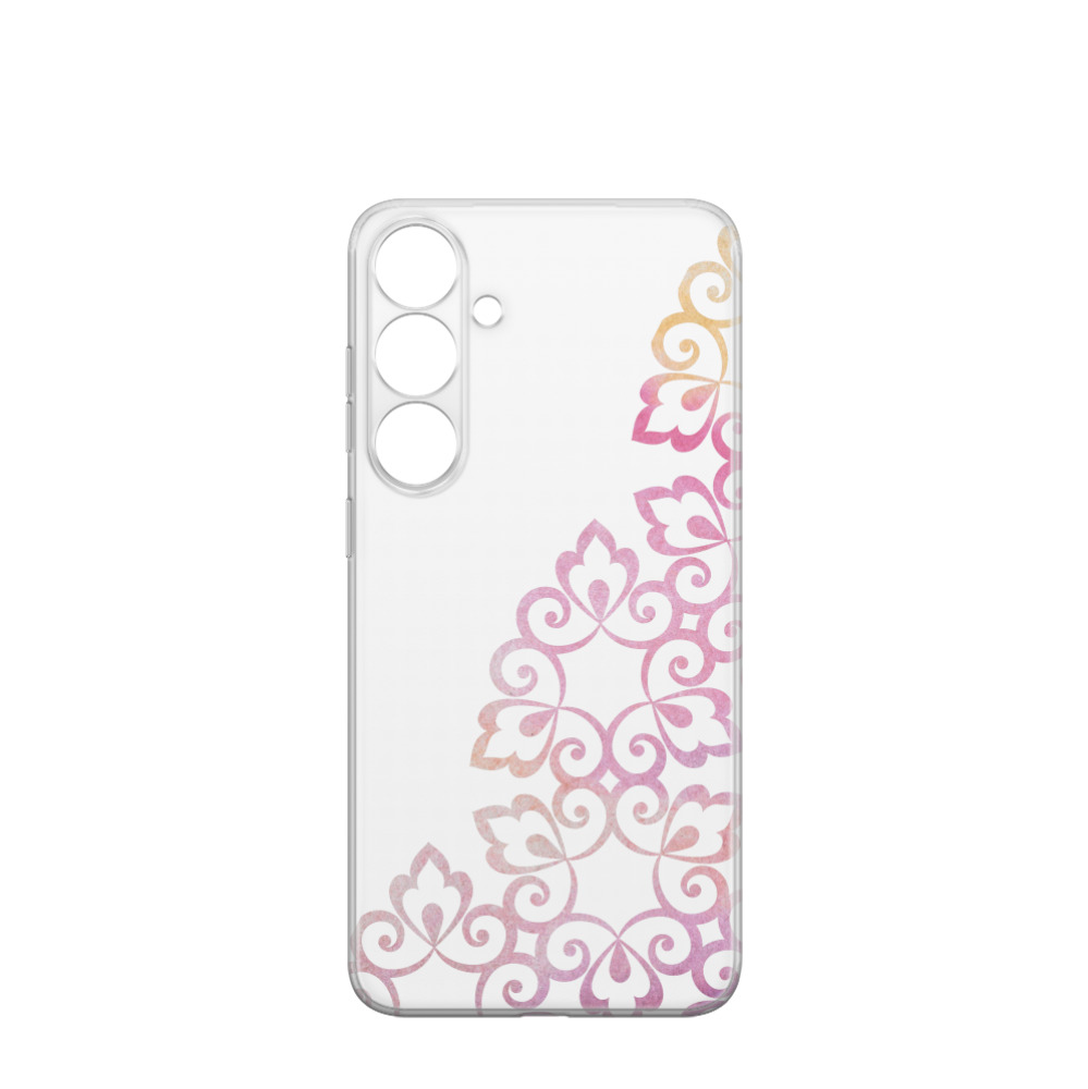 Samsung Galaxy S24 Plus Gummi Hülle Rosa Pastellträume 2 - Transparent