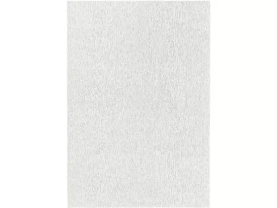 tapis salle à manger 200x290 tissé crème rectangle motif uni SAKRDA