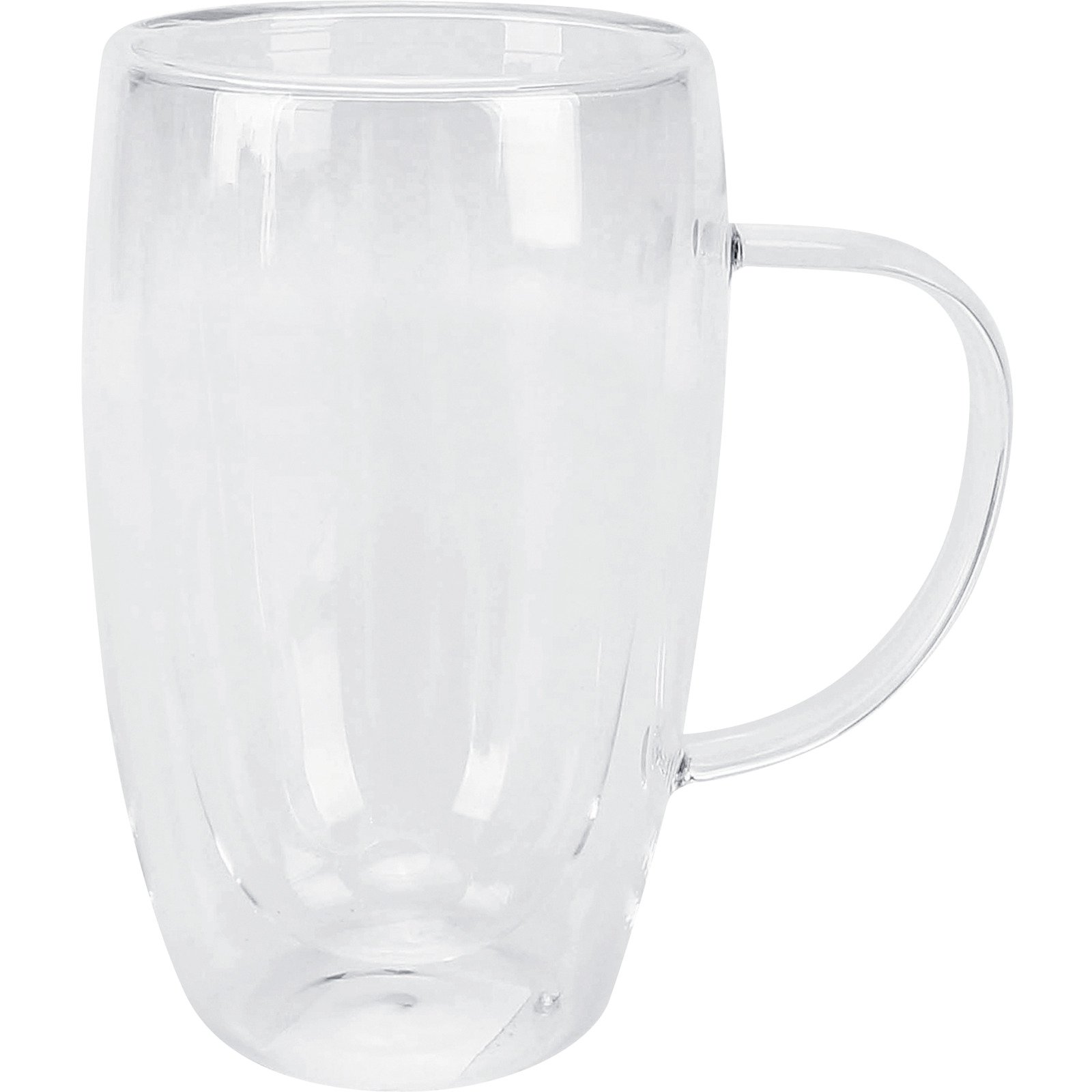 Doppelwandiges Glas mit Henkel 450 ml