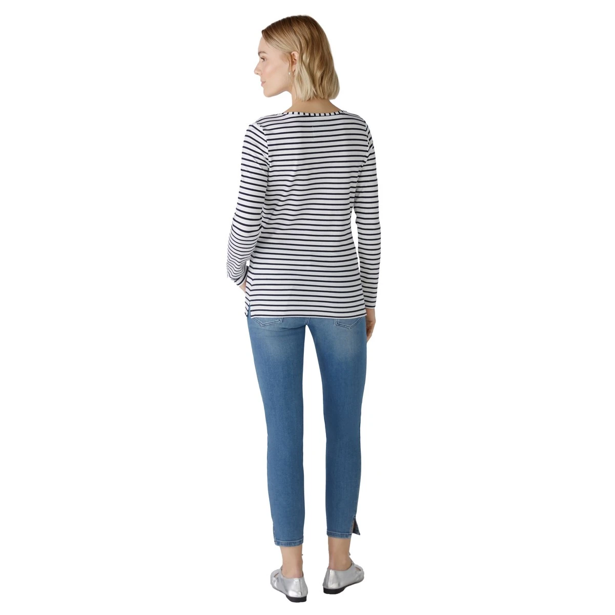 Dames Top 25021 top ls stripe structure