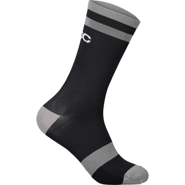 Chaussette VTT POC LURE MTB SOCK LONG URANIUM BLACK/GRANITE GREY