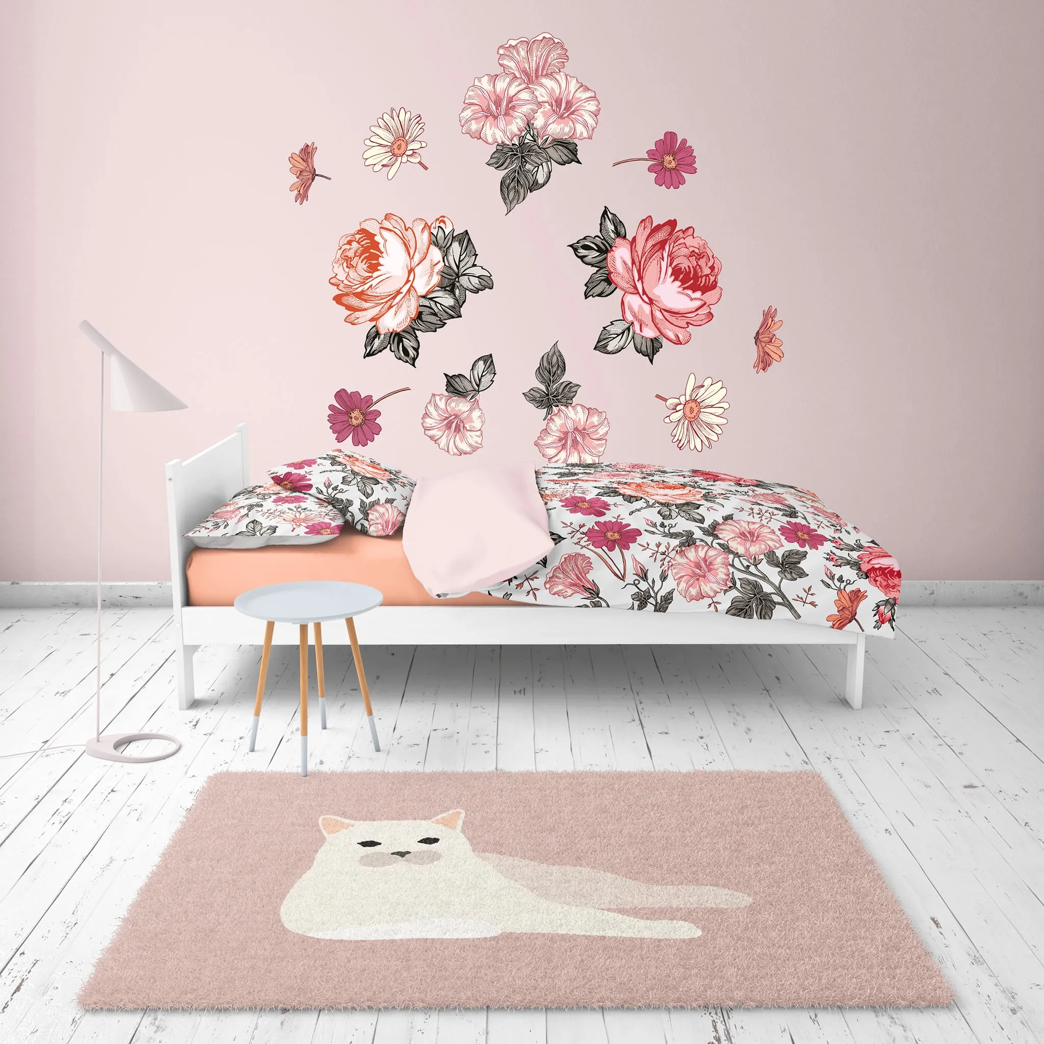 Origami Maison Autocollants muraux - Fleurs