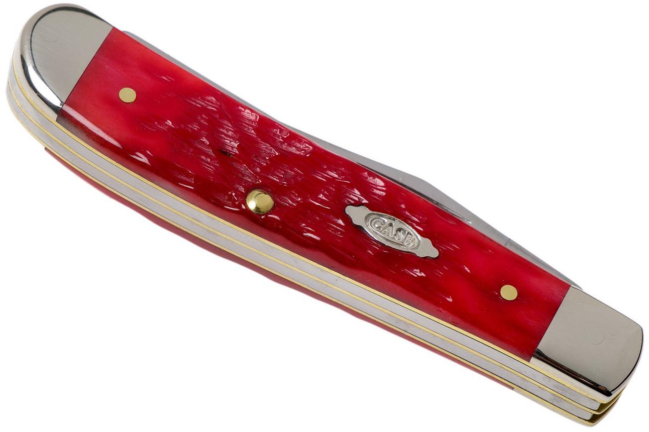 Case Mini Trapper Dark Red Bone, Peach Seed Jig, 31952, 6207 CV zakmes