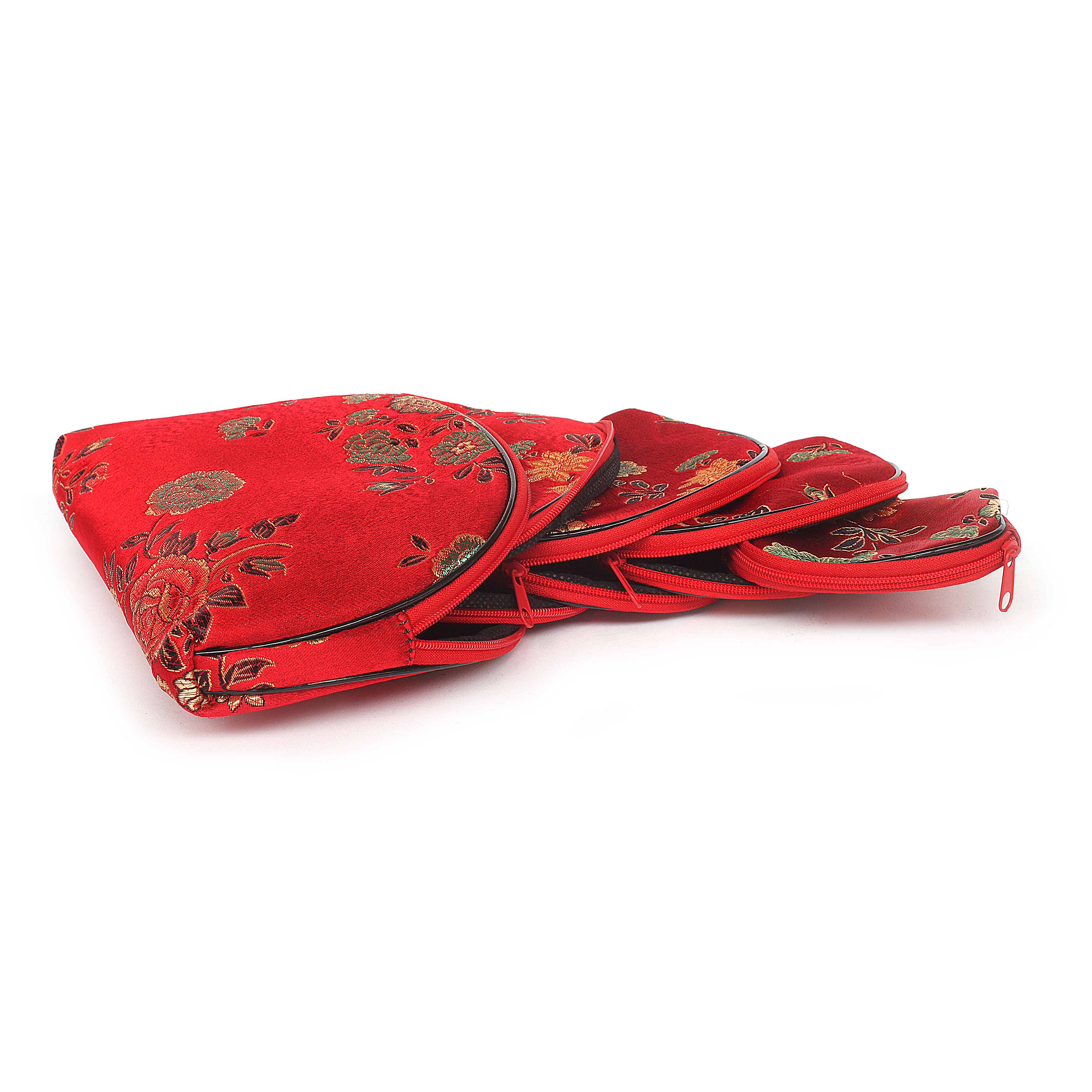Etui 5er Set, rot, gold günstig bestellen
