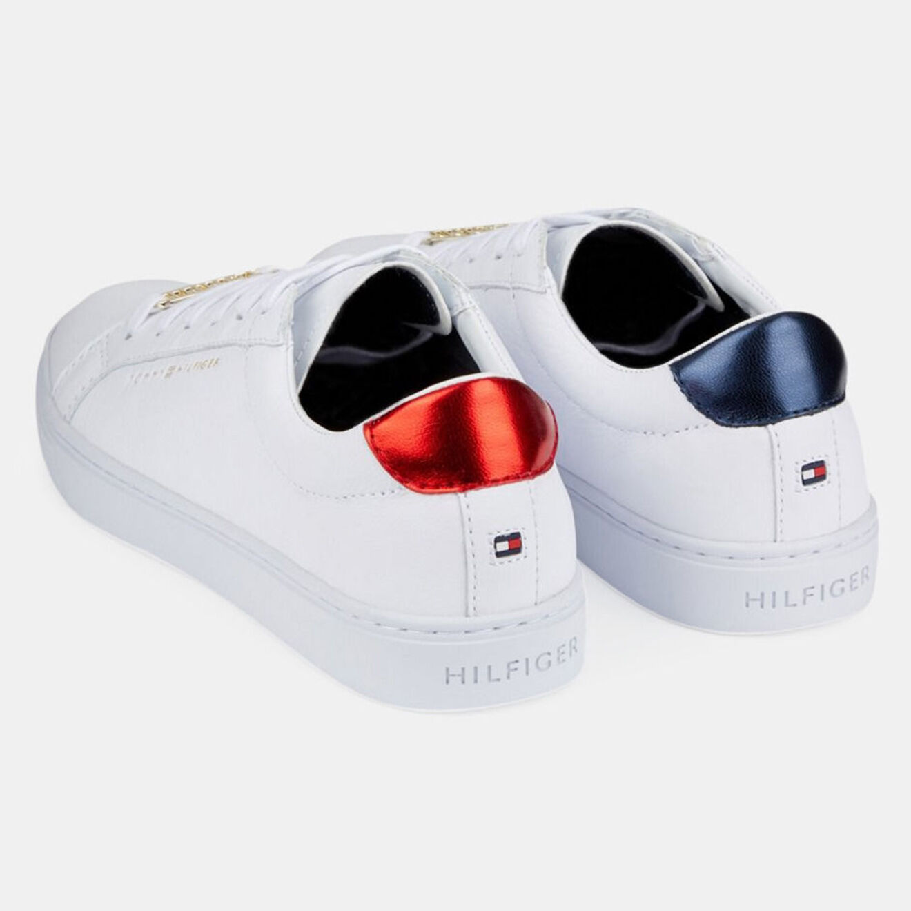 Tommy Hilfiger Baskets en Cuir Nos Tommy Essential blanches