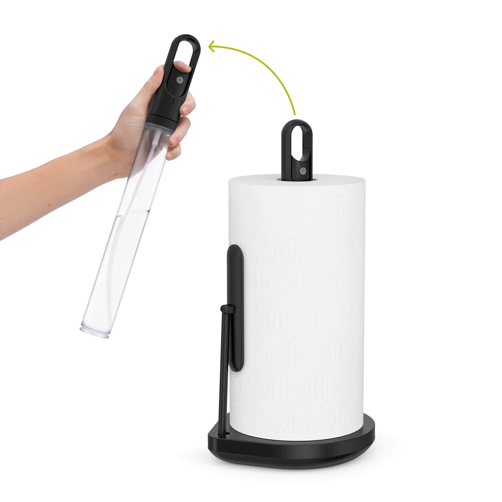 Porte essuie-tout avec vaporisateur 170 ml Simplehuman