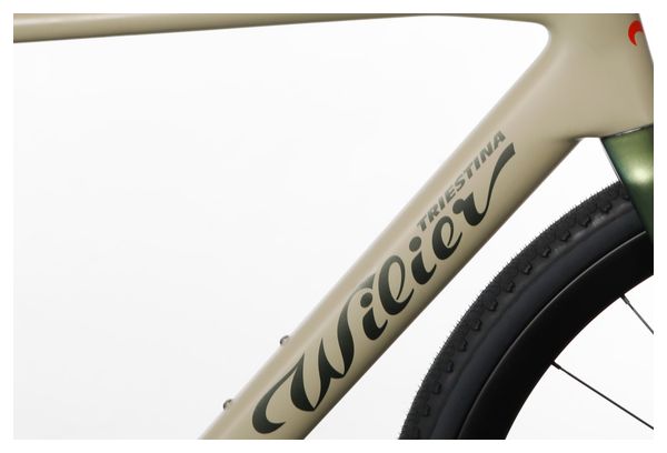 Vélo de Gravel Wilier Triestina Rave SLR Shimano GRX Di2 12V 700 mm Beige Sand Vert 2024