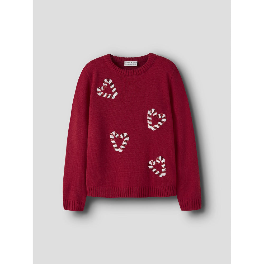 Køb Name It Jester Red Nkfrajul Ls Loose Strik