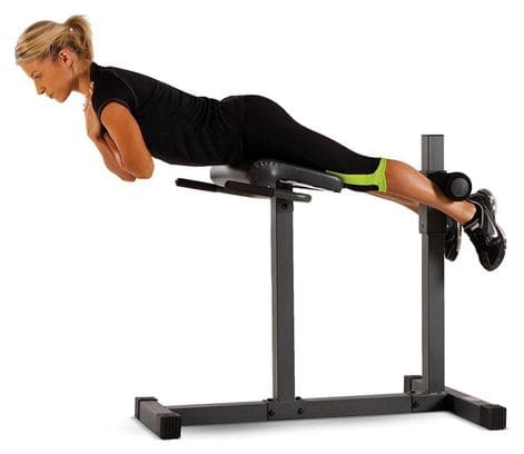 Banc pour lombaires Marcy JD3.1 - Réglable à 6 hauteurs. Noir. 10002094