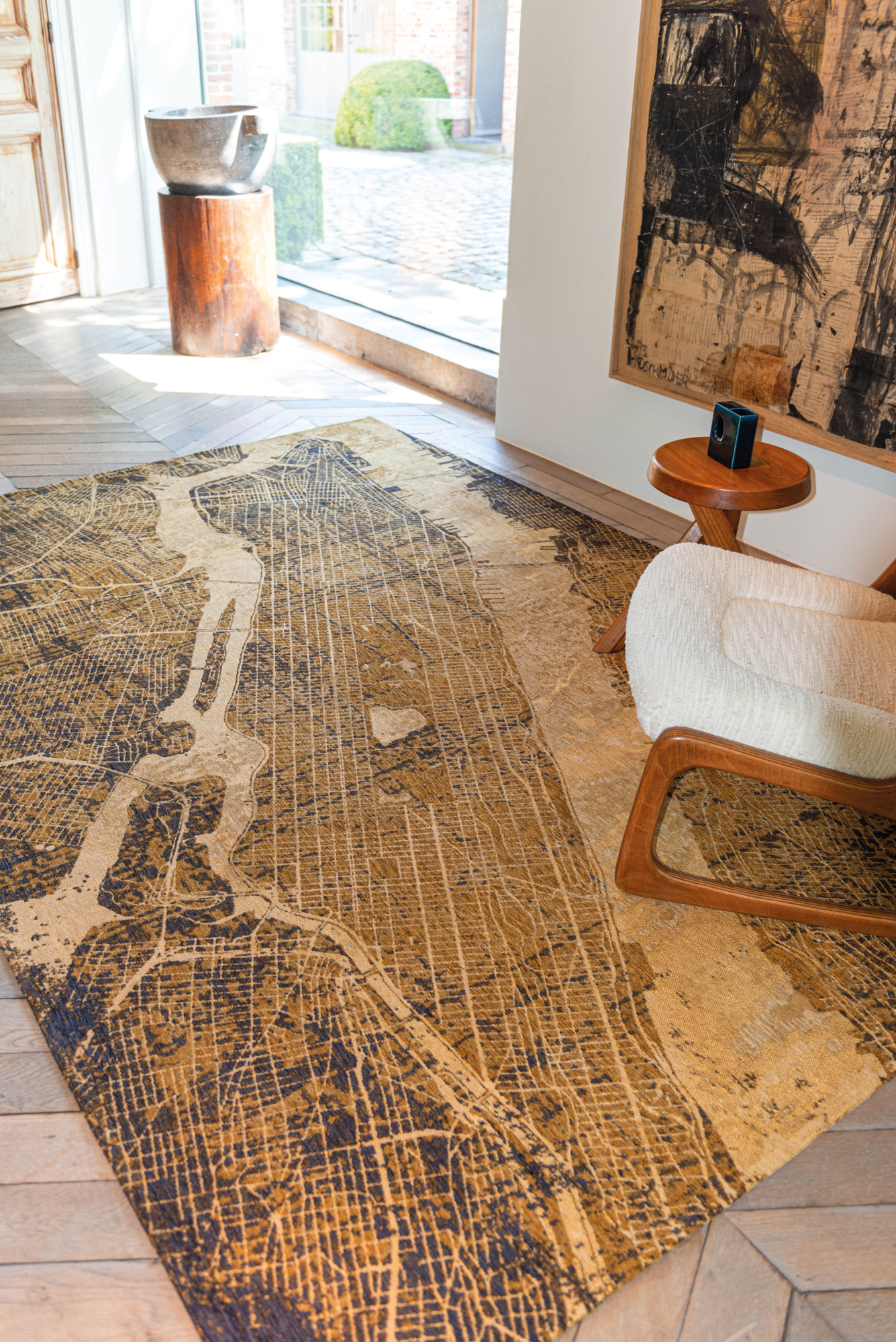 Ecorugs vloerkleed New York goud 280x390 cm