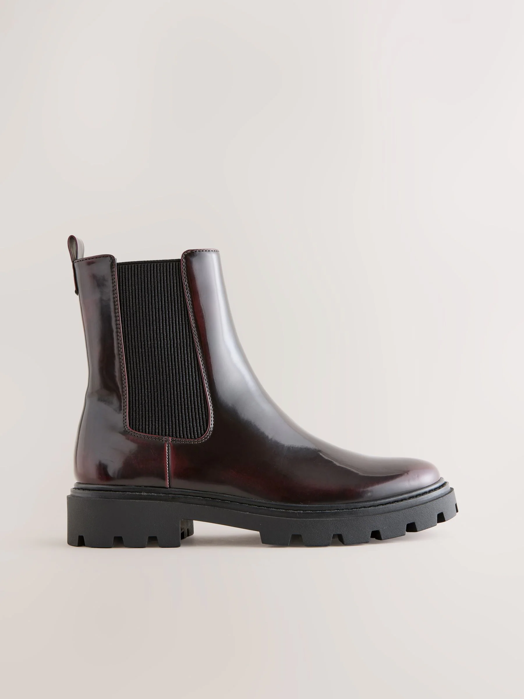 Burgundy Red Patent - Forever Comfort® Chelsea-enkellaarzen met profielzool