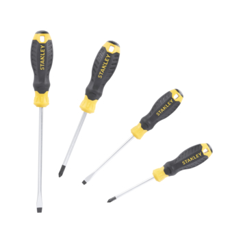 Stanley schroevendraaierset Cushiongrip 4 delig