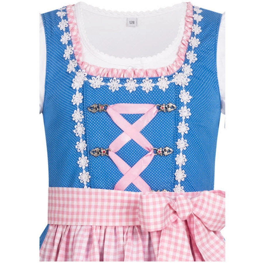 Nübler Kinderdirndl 3-teilig Lorena Blau