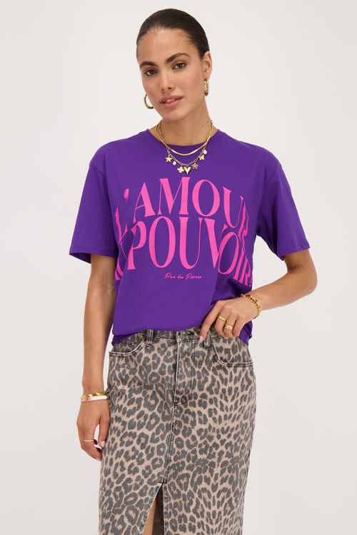 Paars T-shirt 