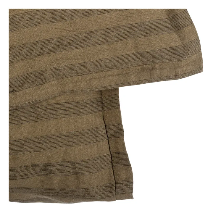Le Monde Sauvage Housse de couette Sandhills en lin | Marron
