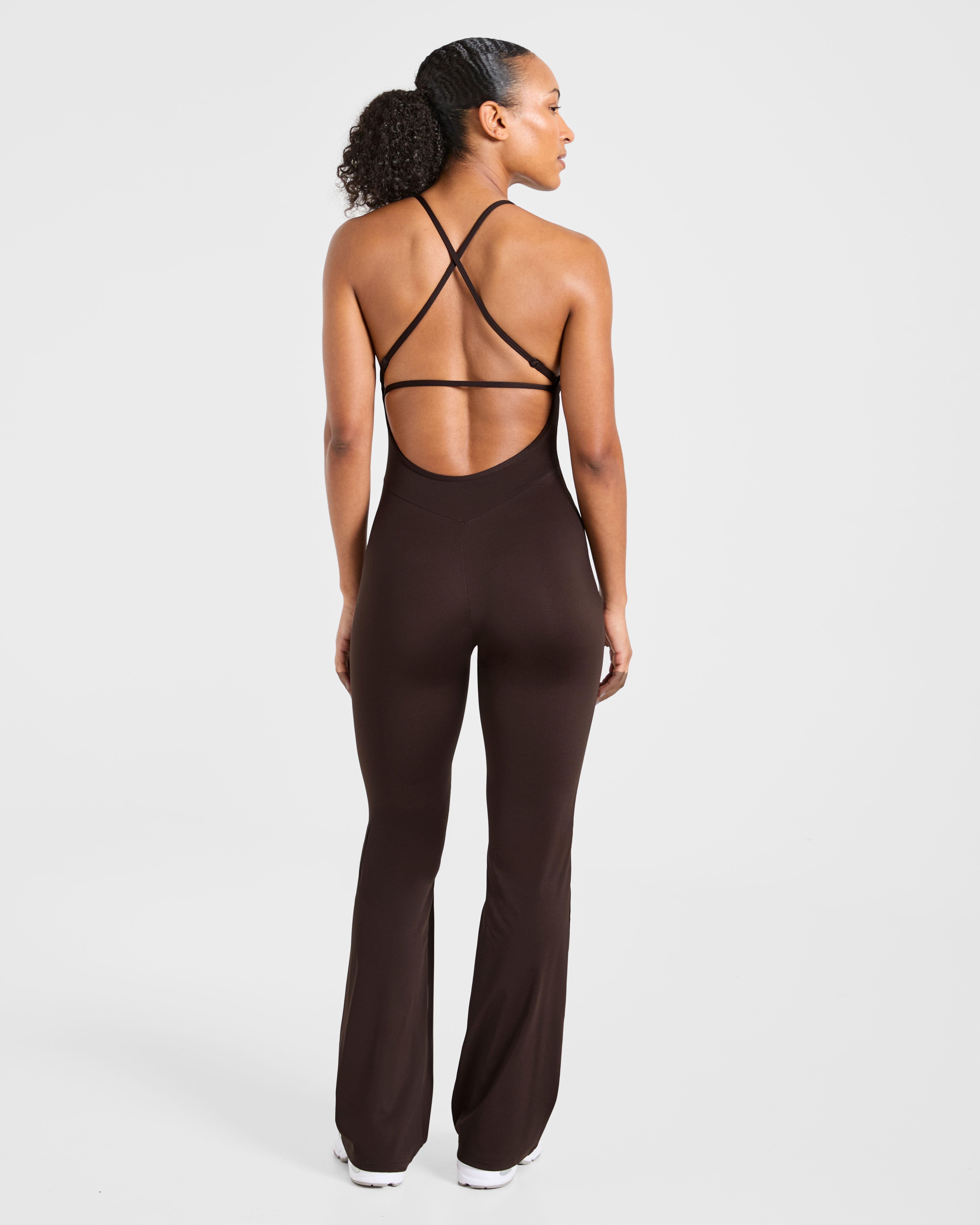 Sculpt Backless Flared All In One