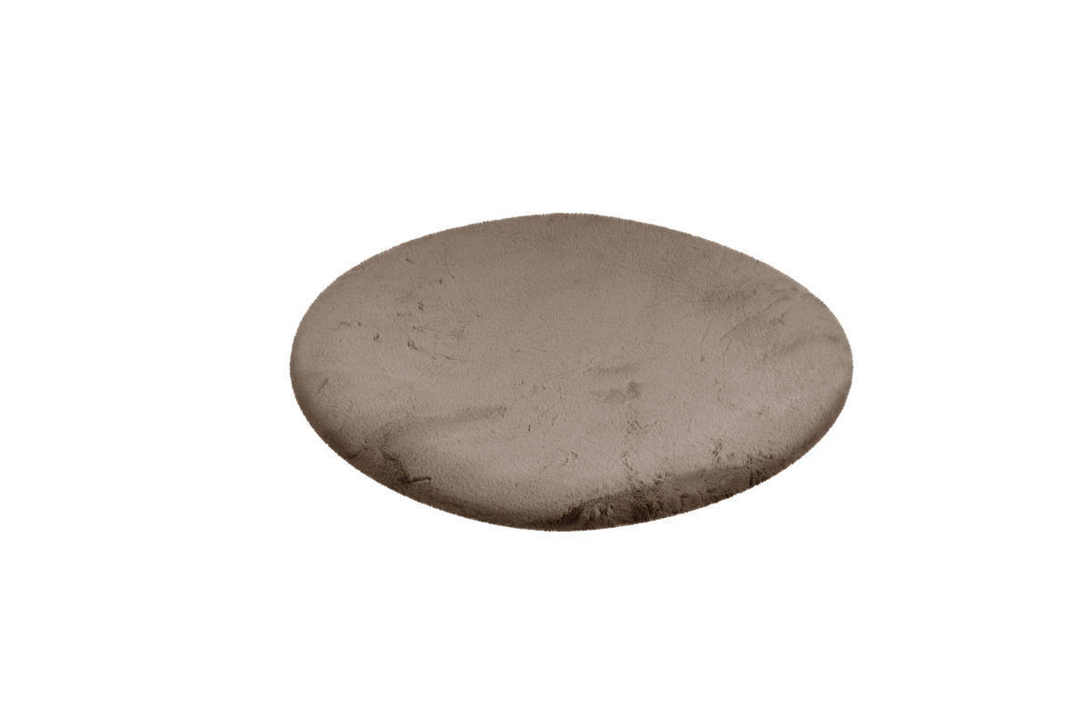 Teppich RABBIT LIGHT 500 - taupe - rund - Ø 120 cm