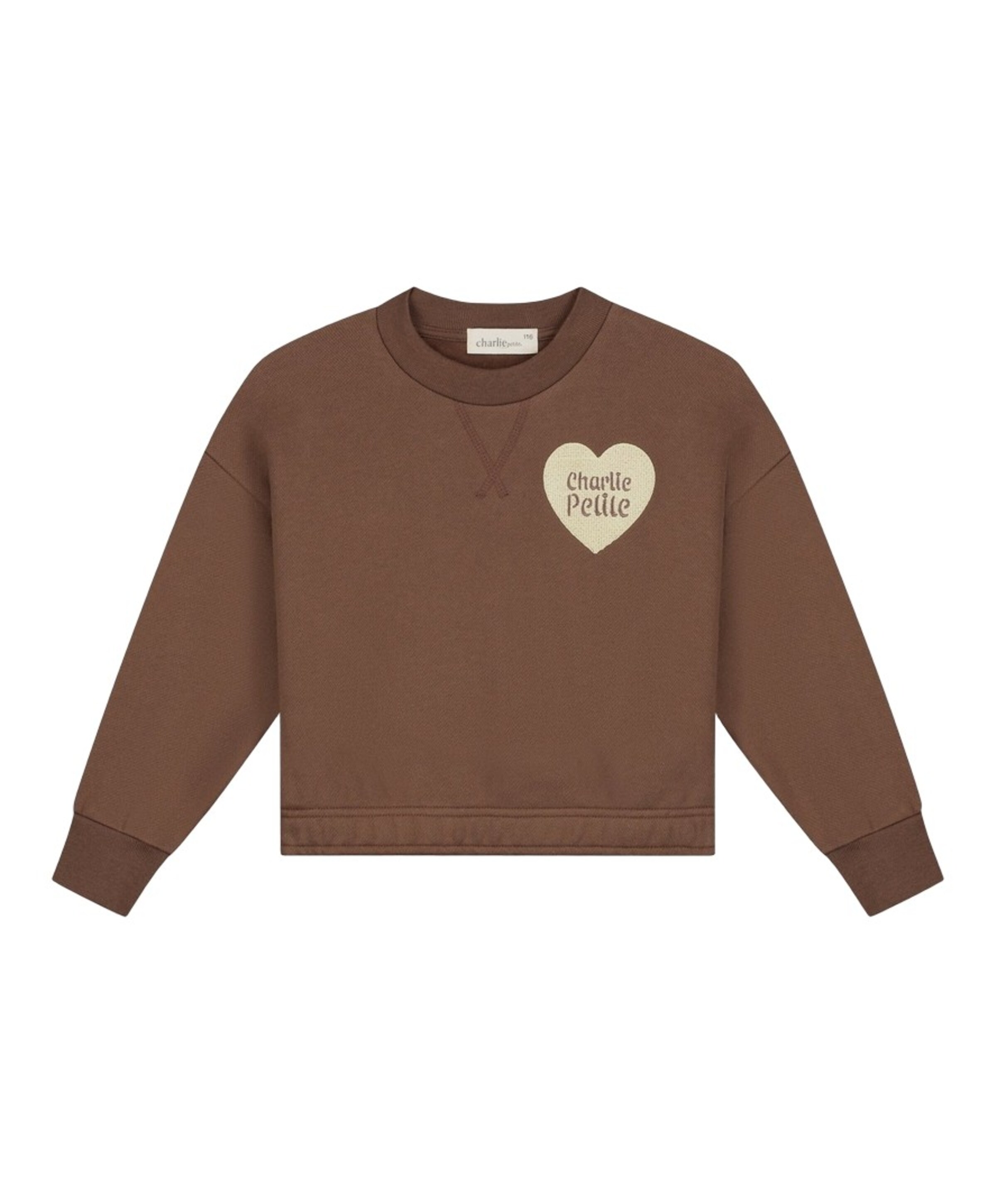 Charlie Petite Meisjes sweater bruin