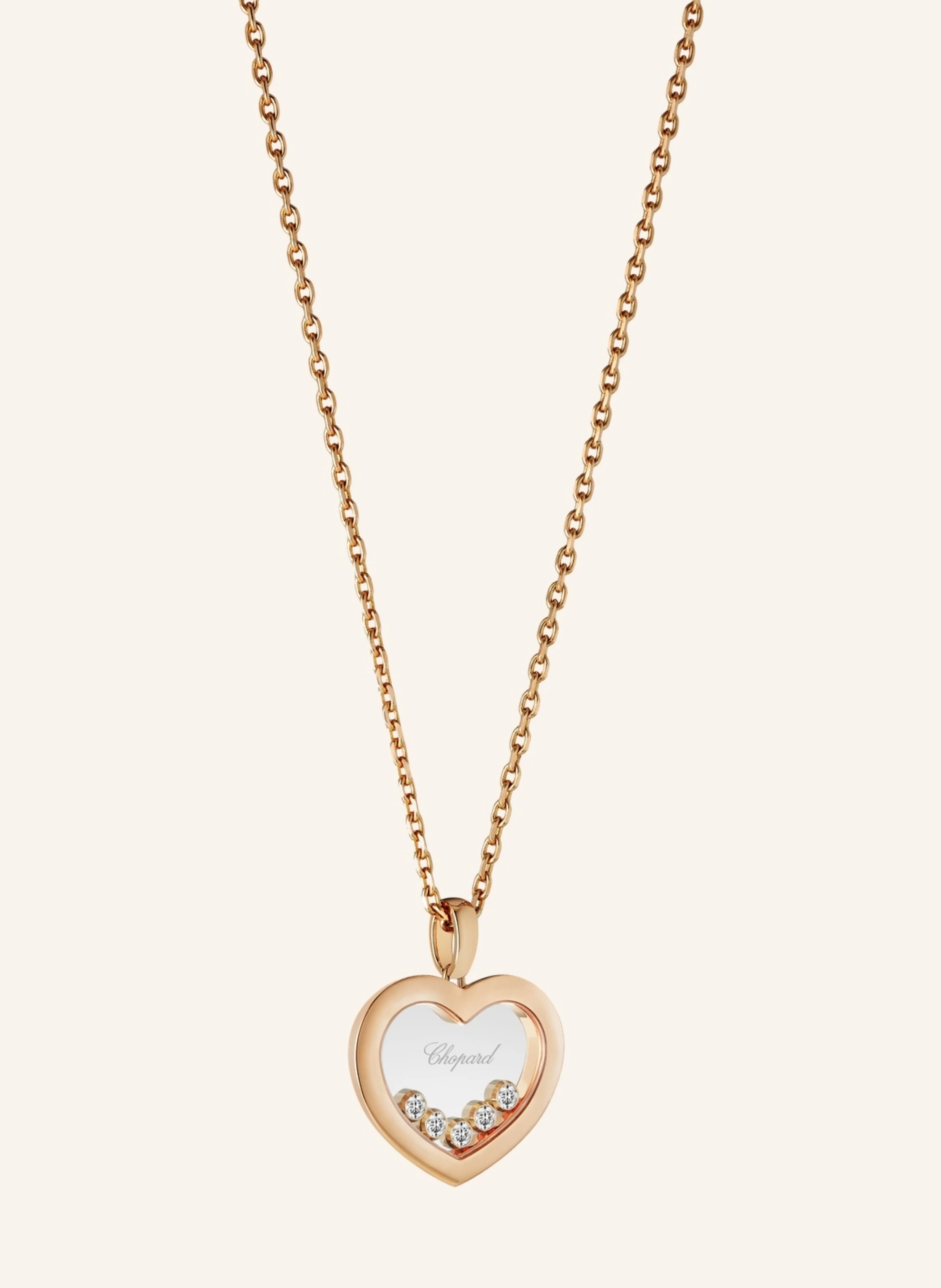 Chopard Anhänger HAPPY DIAMONDS ICONS Anhänger aus 18 Karat Roségold und Diamanten