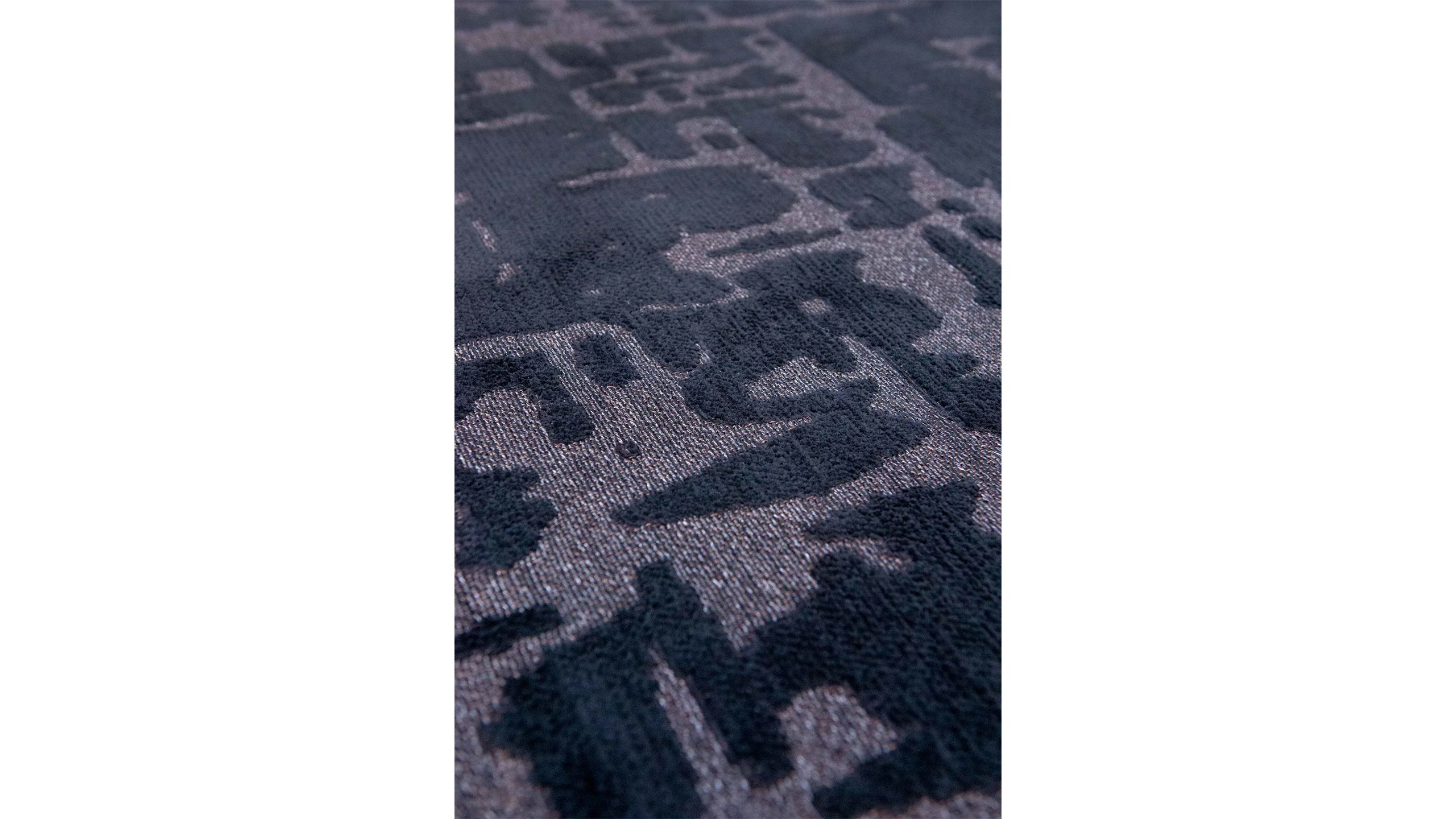 Vloerkleed Black Water 9200 Baobab  | Louis de Poortere
