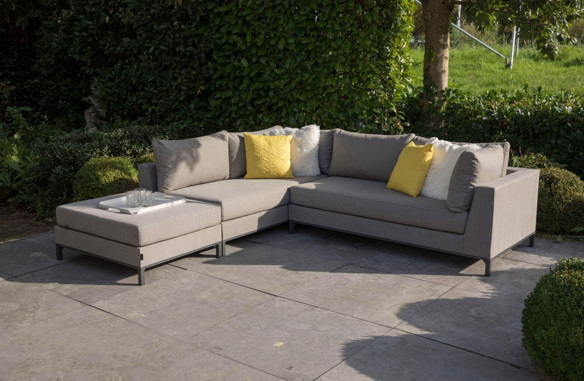 Loungeset Sicilië links - Taupe