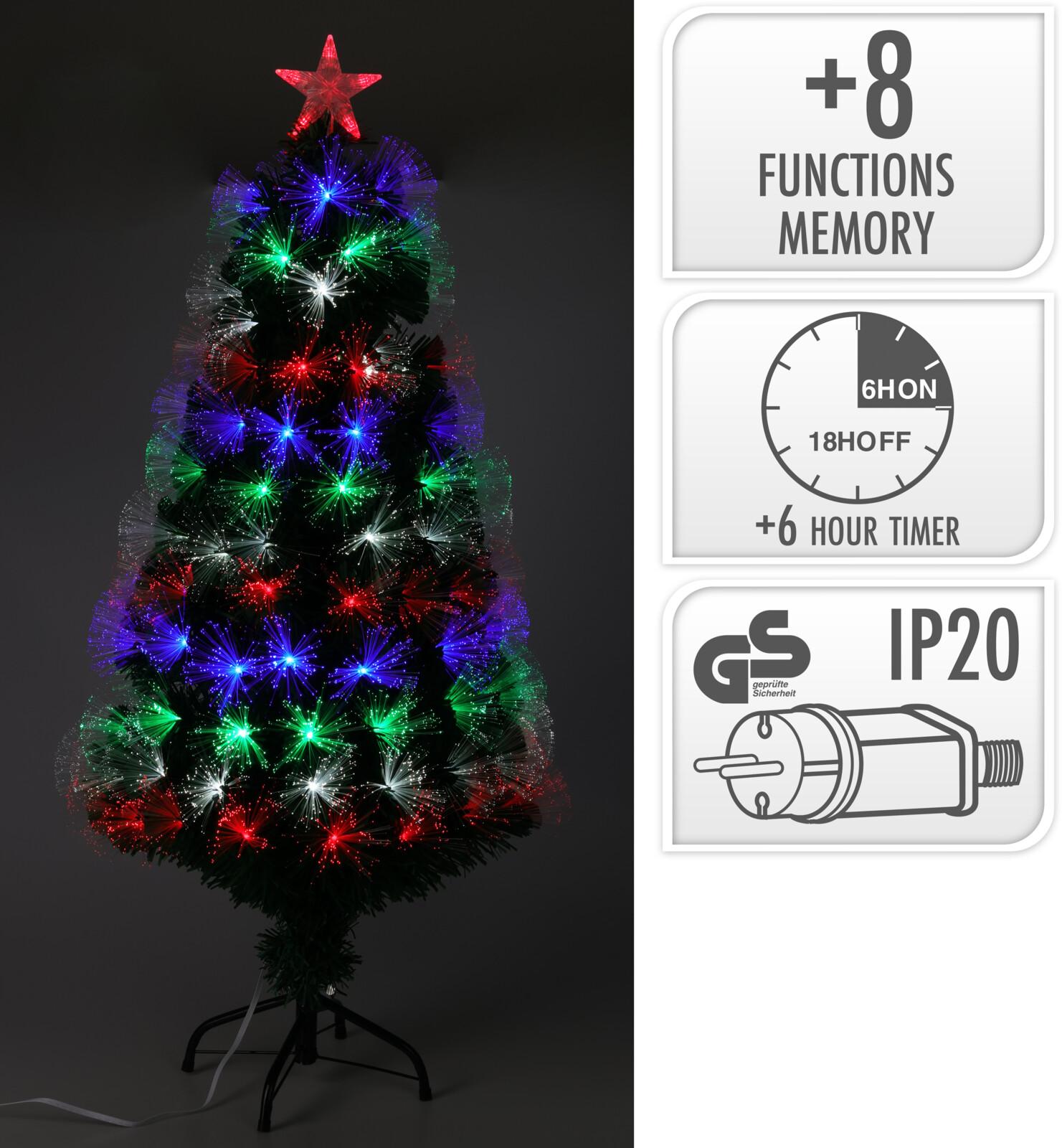 SAPIN NOEL FIBRE OPTIQUE H.90CM