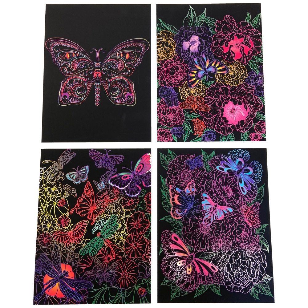 Kaleidoskop-Ätzkunst-Kreationen: Fabelwesen-Kratzkunstbuch