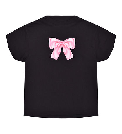 Hound T-shirt - Cropped - Sort m. Sl?jfe