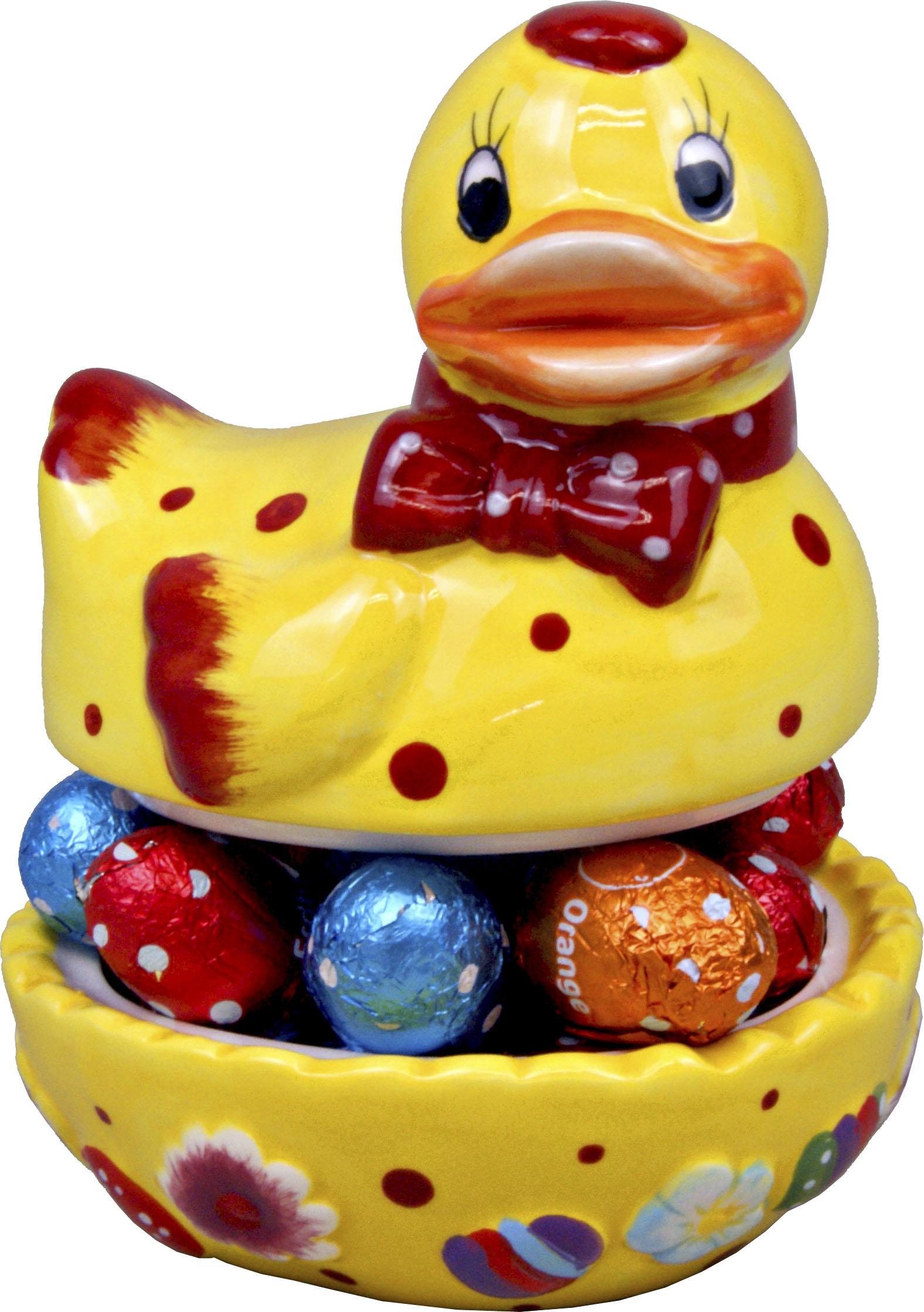 Ostergeschenk „Ente mit Schokoeiern“