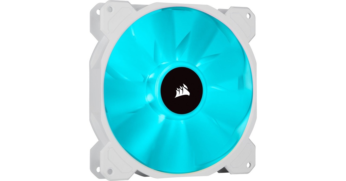 CorsairiCUE SP140 RGB ELITE Performance + Lighting Node CORE case fans  (Wit, 2 stuks, 140 x 140 x 25 mm, PWM)