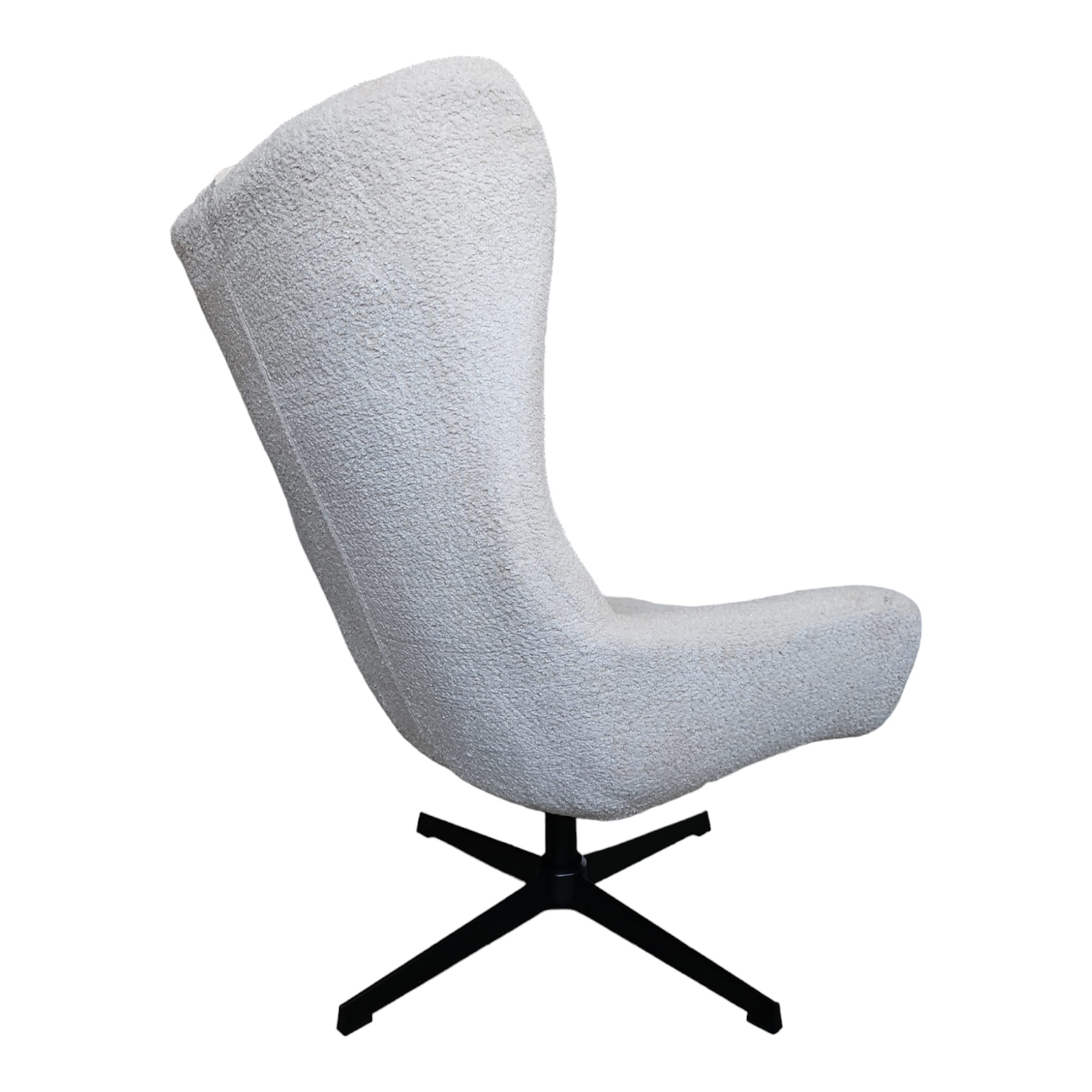 Interieurdirekt draaifeuteuil Carla bouclé beige