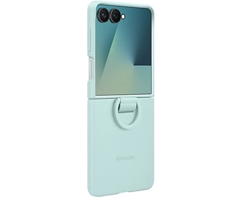 Samsung Galaxy Flip7 Ring Case (Silicone) Light Green