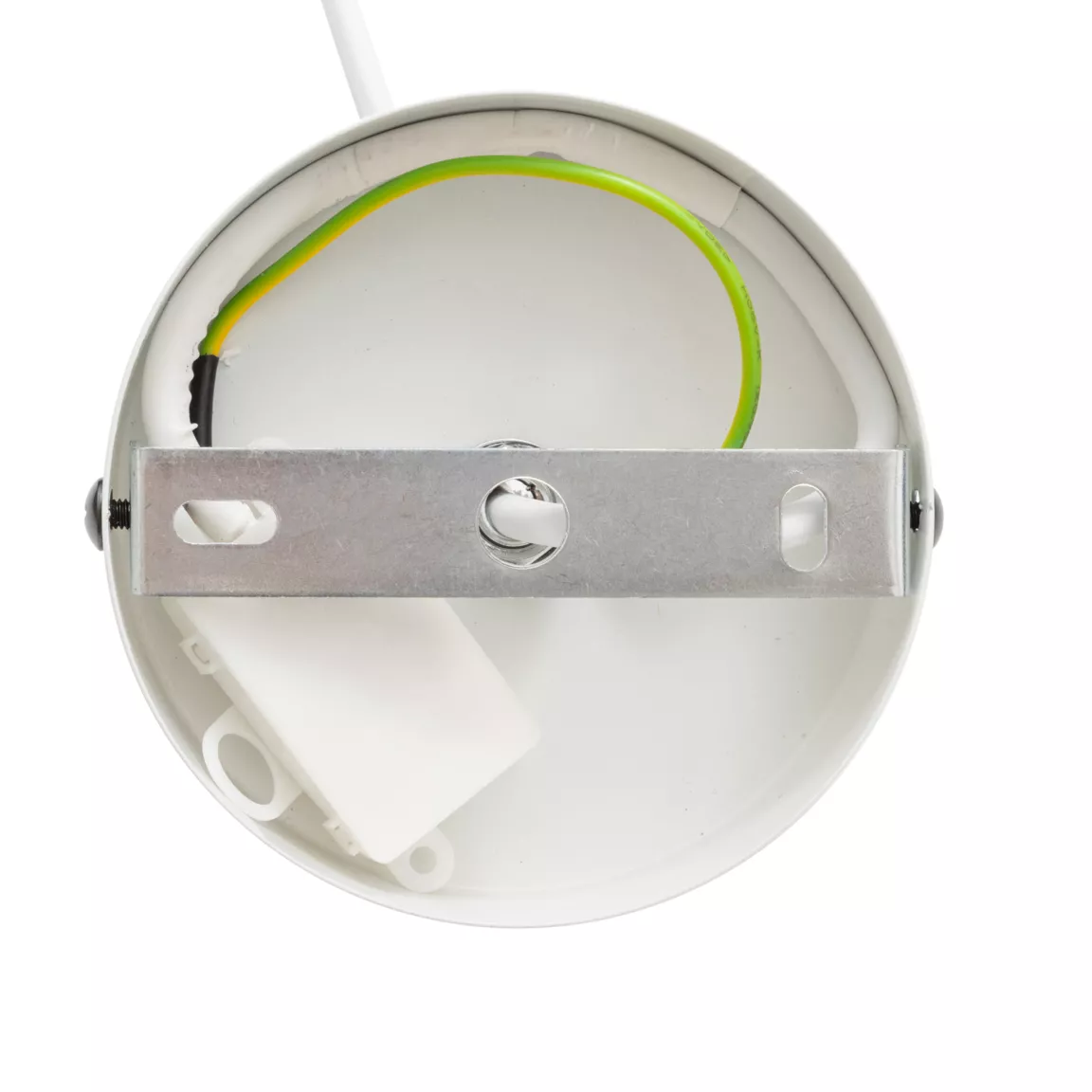 Suspension luminaire coton (25 x 35 cm) Toby Blanc