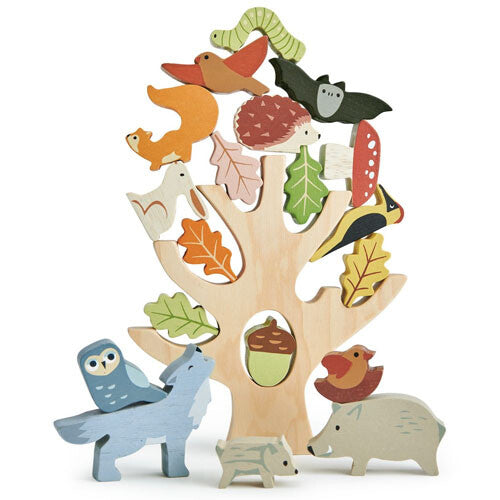 Tender leaf toys stapeldieren herfstbos