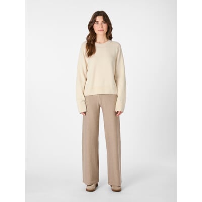 Damen-Strickpullover, Naturweiß