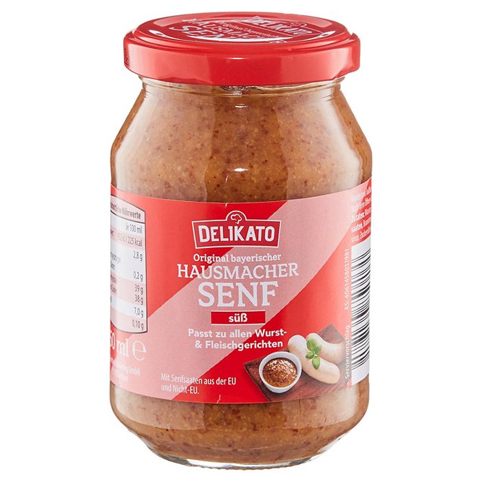 DELIKATO Senf süß Hausmacher 250 ml