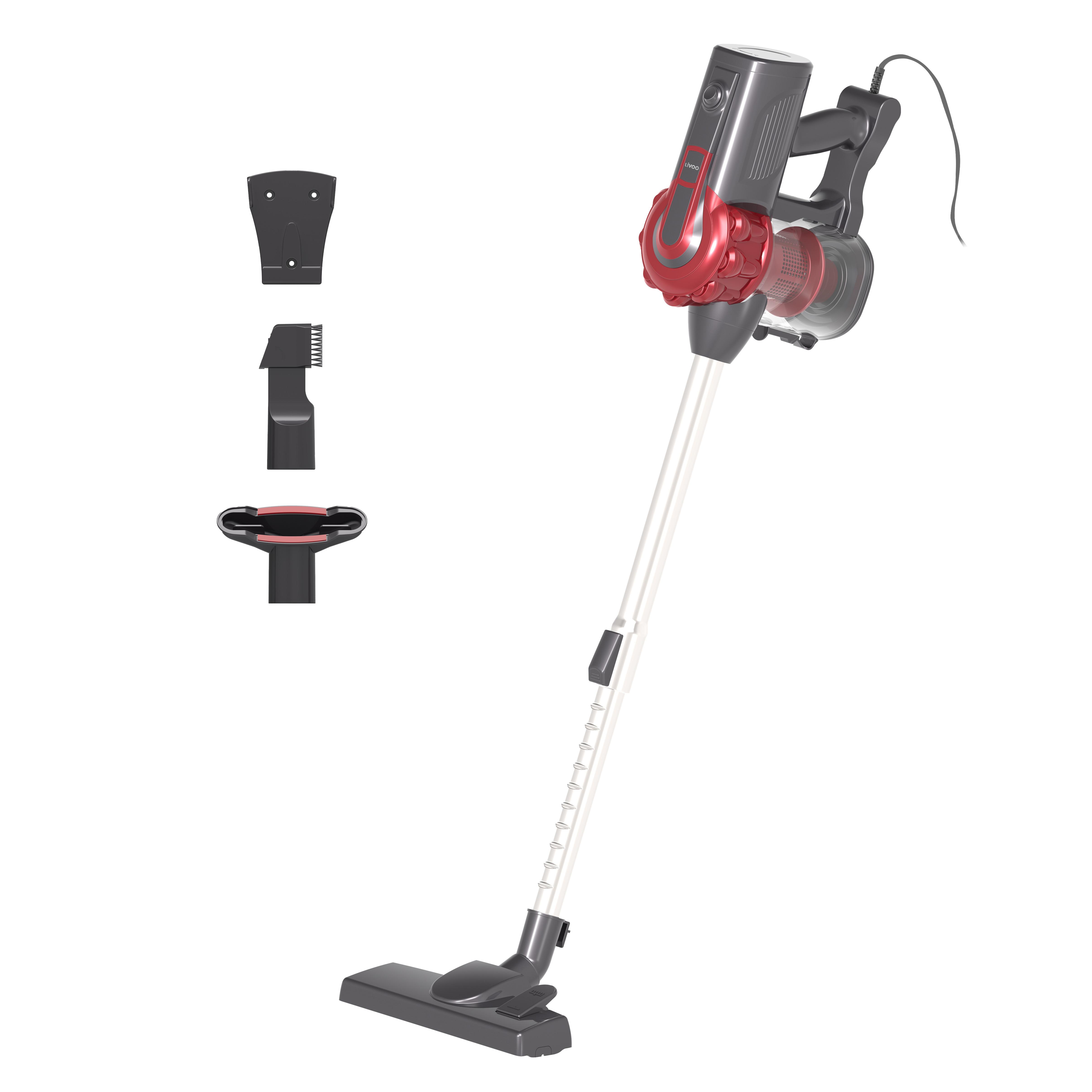 ASPIRATEUR BALAI FILAIRE 2EN1 600W GRIS