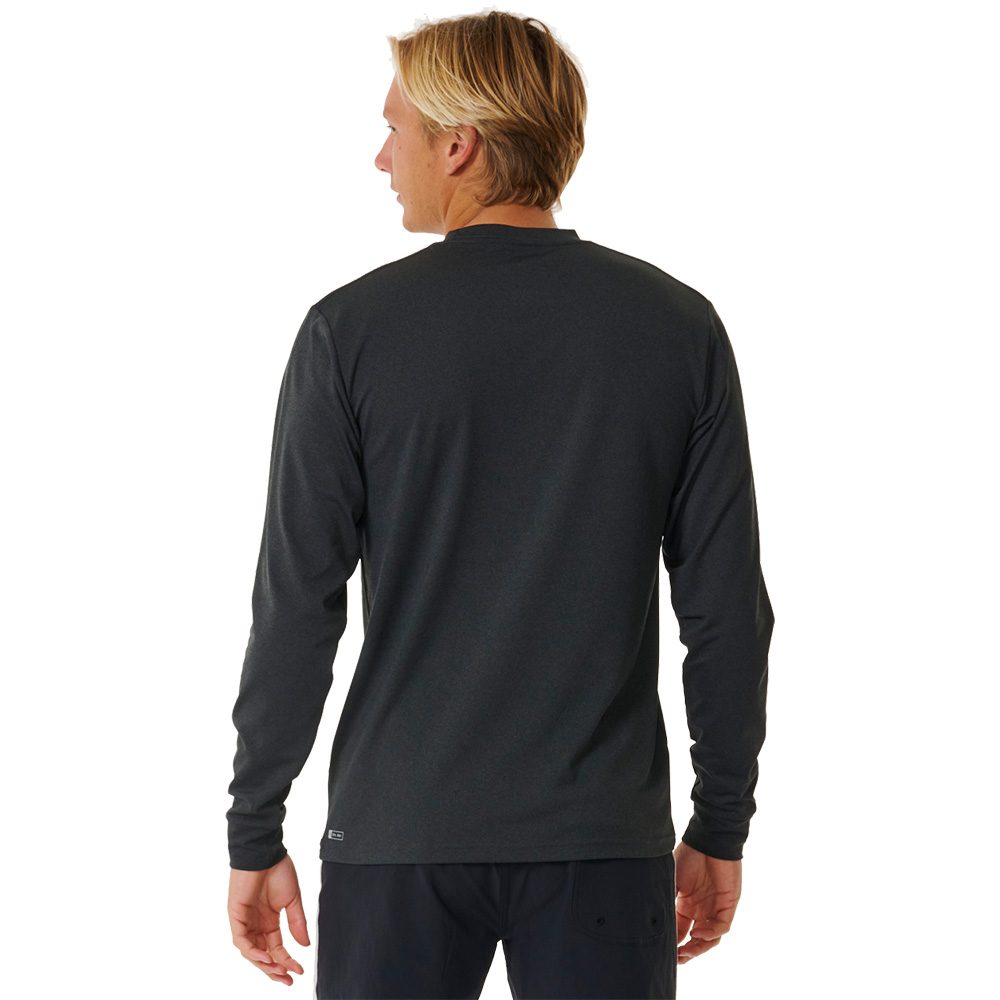 Rip Curl Stack UPF UV-Shirt Herren black marle
