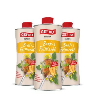 Brat- & Frittieröl 3er-Set: hitzebeständig