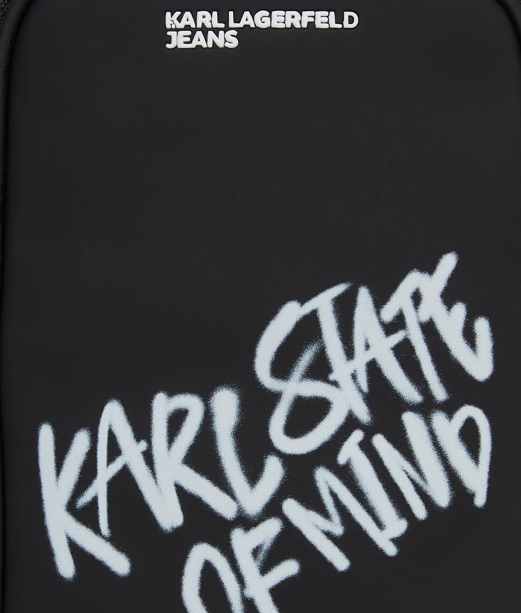 Gecoate kleine telefoontas met Karl-citaat