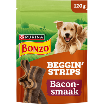 Bonzo Beggin' Strips Hondensnacks met Bacon