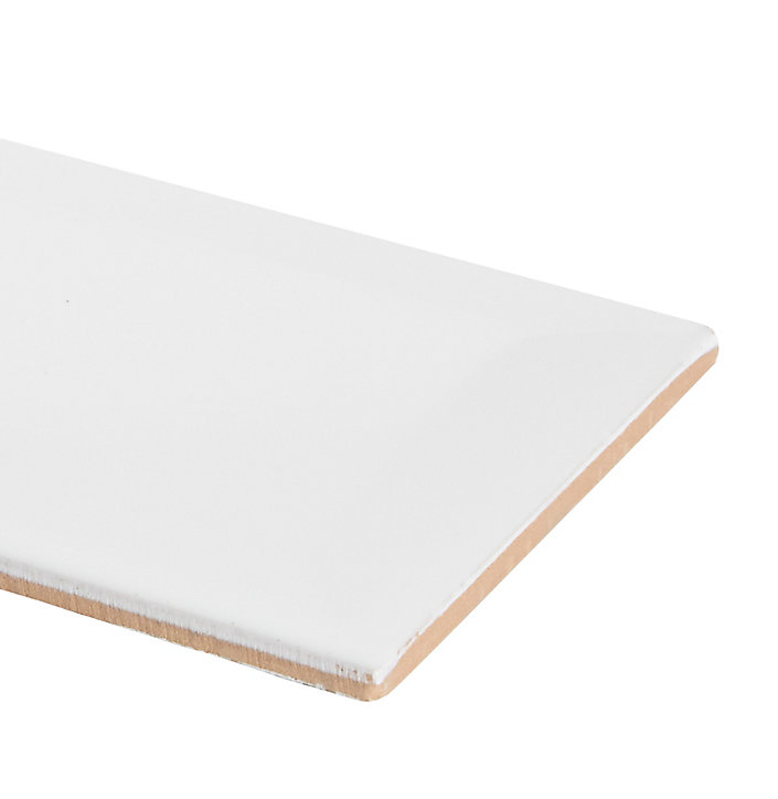 Carrelage mural blanc 10x20cm Trentie