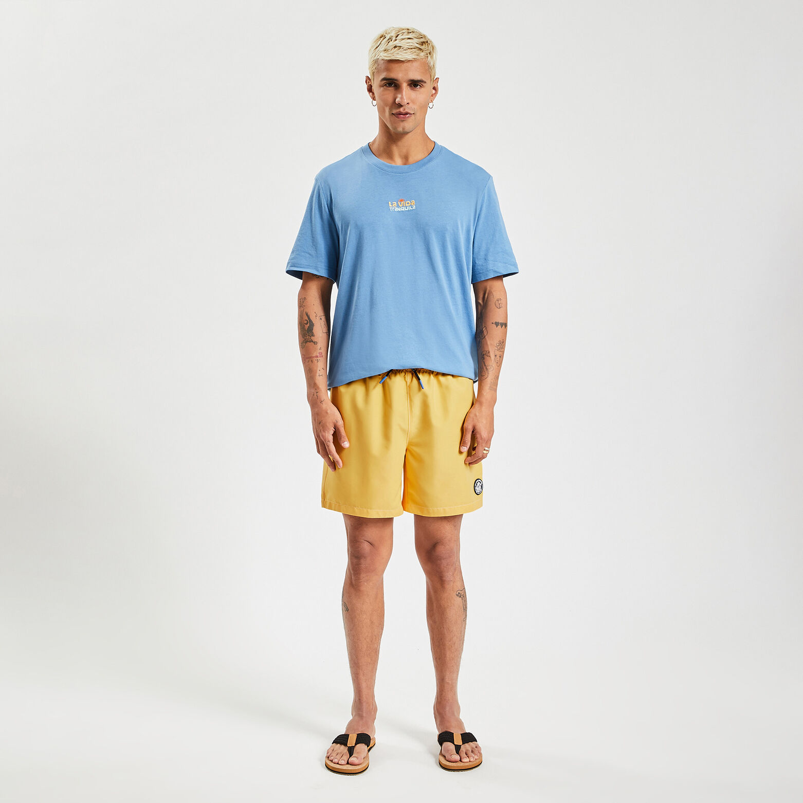 Maillot de bain uni Jaune