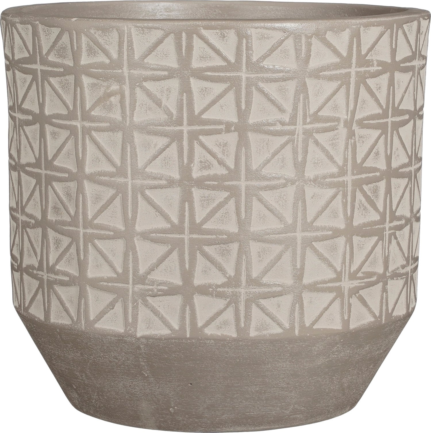 Mica Decorations bloempot Valley grijs D 31 H 30 cm