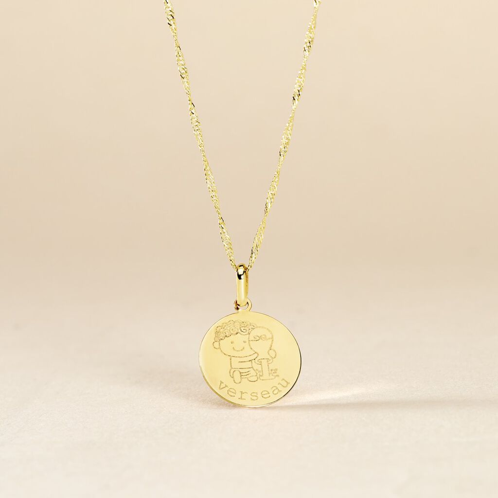 Pendentif Jannila Zodiaque Or Jaune