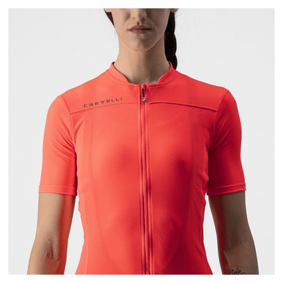 Maillot Manches Courtes Femme Castelli Anima 3 Rose / Bleu