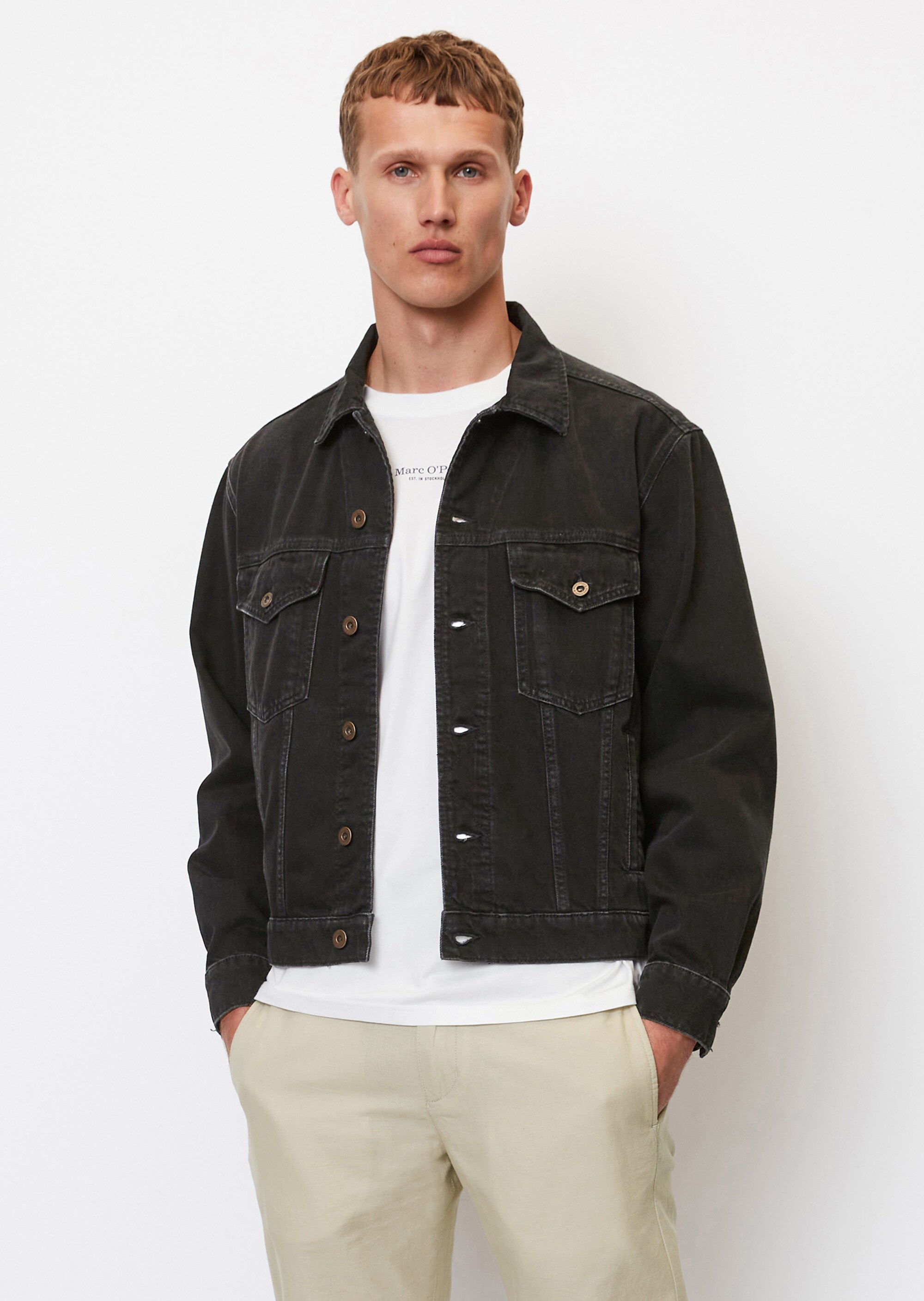 Oversize-Jeansjacke aus Bio-Baumwolle